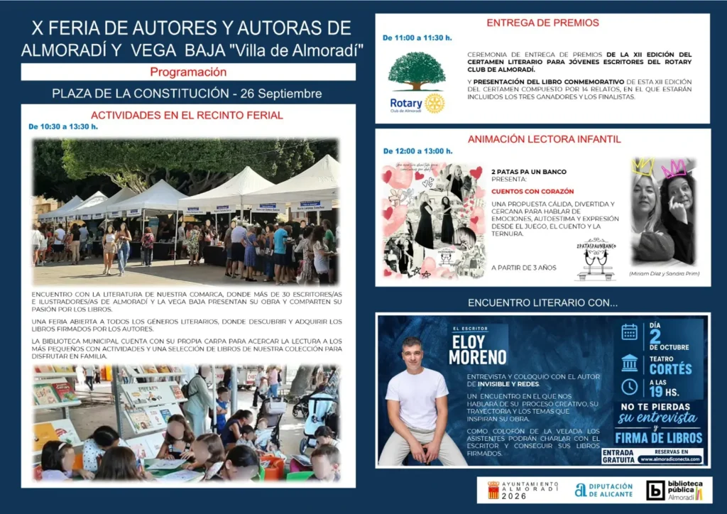 X Feria de Autores y Autoras de Almoradí y Vega Baja «Villa de Almoradí»