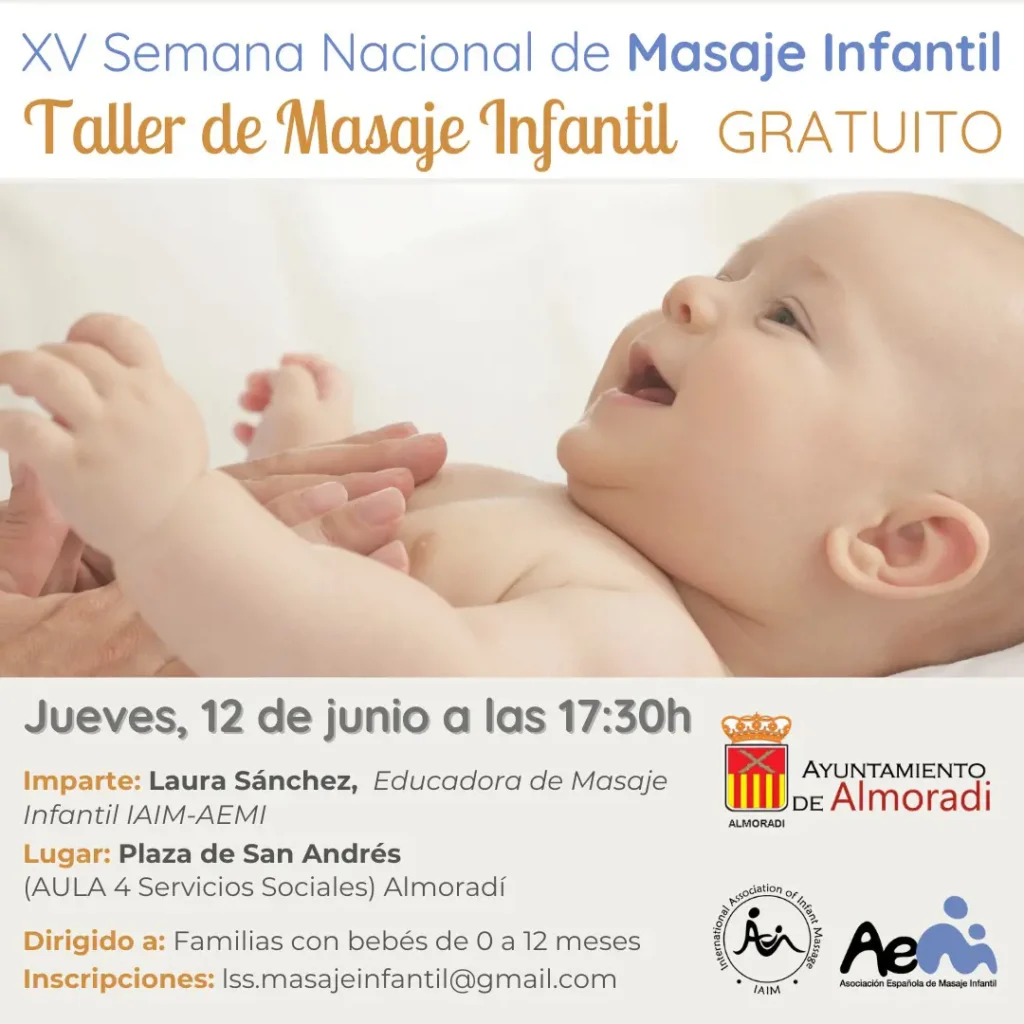 TALLER GRATUITO DE MASAJE INFANTIL EN ALMORADÍ