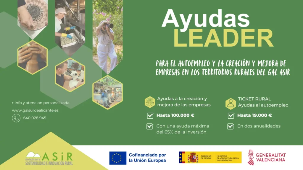 ALMORADÍ FOMENTA EL DESARROLLO RURAL DE SUS PEDANÍAS A TRAVÉS DE LAS AYUDAS LEADER PARA EMPRESAS Y AUTÓNOMOS