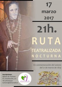 Ruta Teatralizada Nocturna 17 marzo 2017, a las 21h