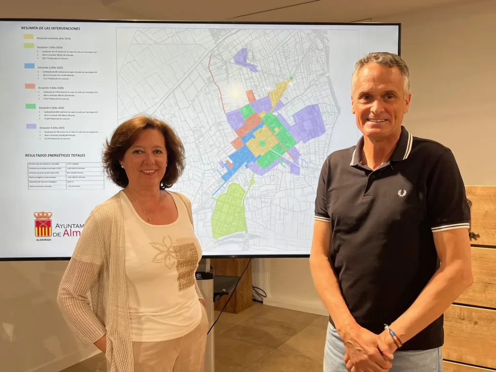 ALMORADÍ CULMINA LA RENOVACIÓN DE SU ALUMBRADO PÚBLICO CON MÁS DE 2.500 LUMINARIAS LED INSTALADAS