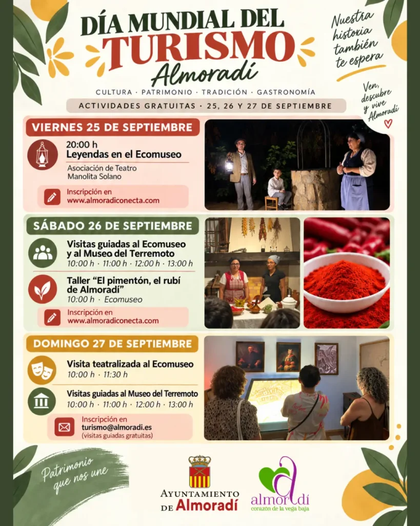 DÍA MUNDIAL DEL TURISMO EN ALMORADÍ