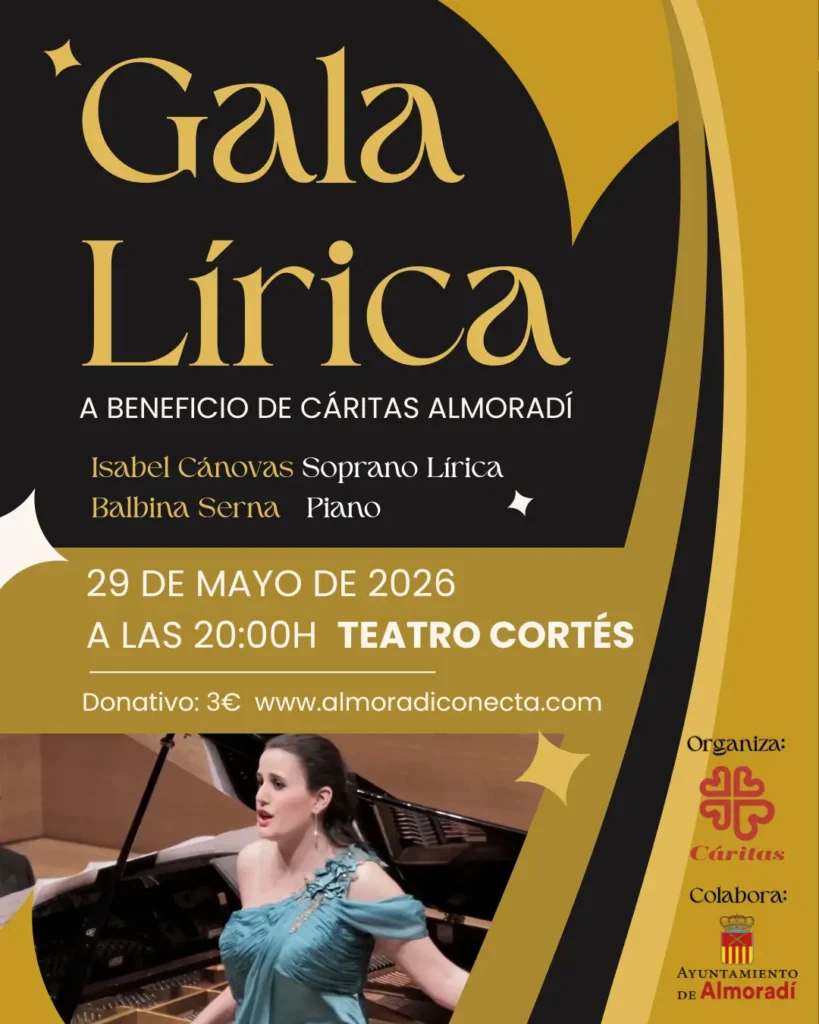 Gala Lírica a beneficio de Cáritas Almoradí