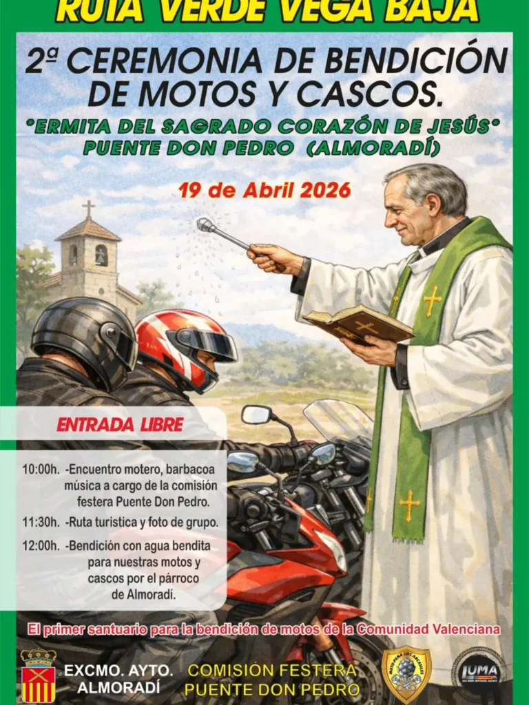 2ª BENDICIÓN DE MOTOS Y CASCOS