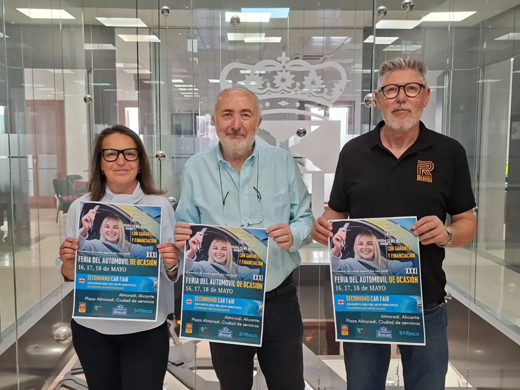 “CAMBIAR DE COCHE NUNCA FUE TAN FÁCIL” ES EL NUEVO LEMA DE LA XXXI FERIA DEL AUTOMÓVIL DE OCASIÓN DE ALMORADÍ QUE SE CELEBRA ESTE 16,17 Y 18 DE MAYO